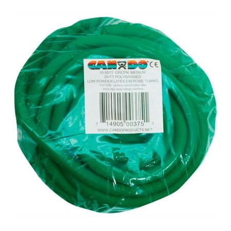 Fabrication Enterprises CanDo Low Powder Exercise Tubing, Green, 25'/Bag 1319896